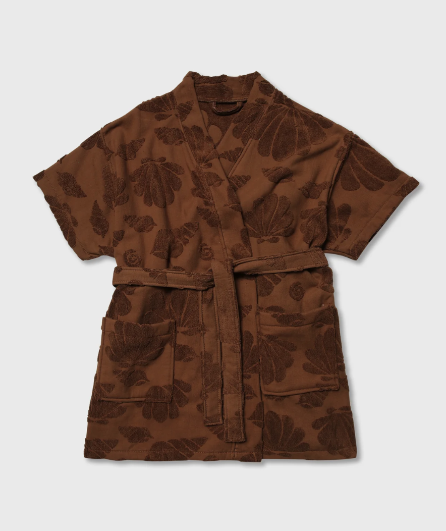 Brown Cotton Beach & Bathrobe