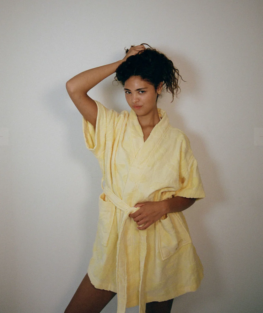 Yellow Cotton Beach & Bathrobe